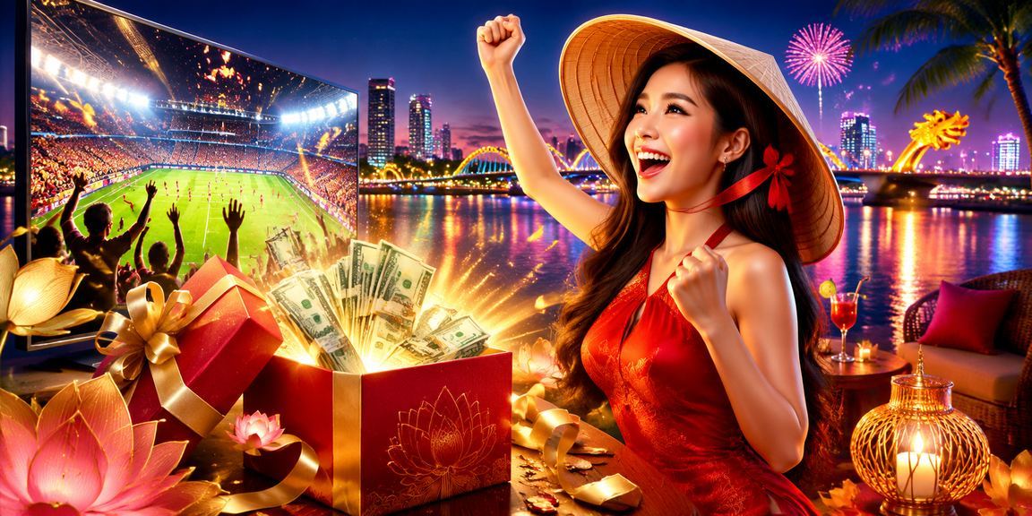 Phụ nữ đội nón lá trải nghiệm casino trực tuyến tại Đà Nẵng